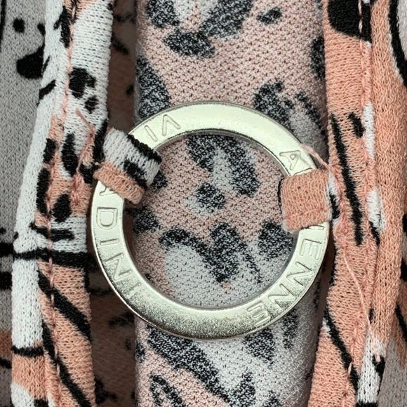 Adrienne Vittadini Charm Keyhole Smock Neck Size 2X Knit Butterfly Top 3710 - Picture 3 of 9